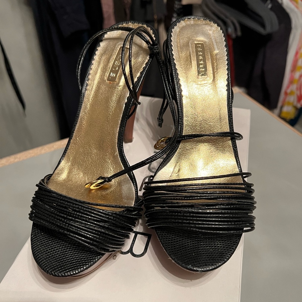 Black ankle strap sandal.  Used in great condition.  Size 8.